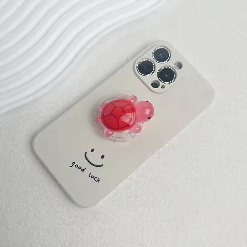 Korean Cute Luminous Turtle Phone Holder Griptok Finger Ring Support for iPhone Samsung Cases Grip Tok Socket Bracket Girl Gift