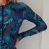 Costume da Bagno da Surf a Manica Lunga con Zip e Protezione Solare - Costume da Bagno Donna Europeo e Americano
