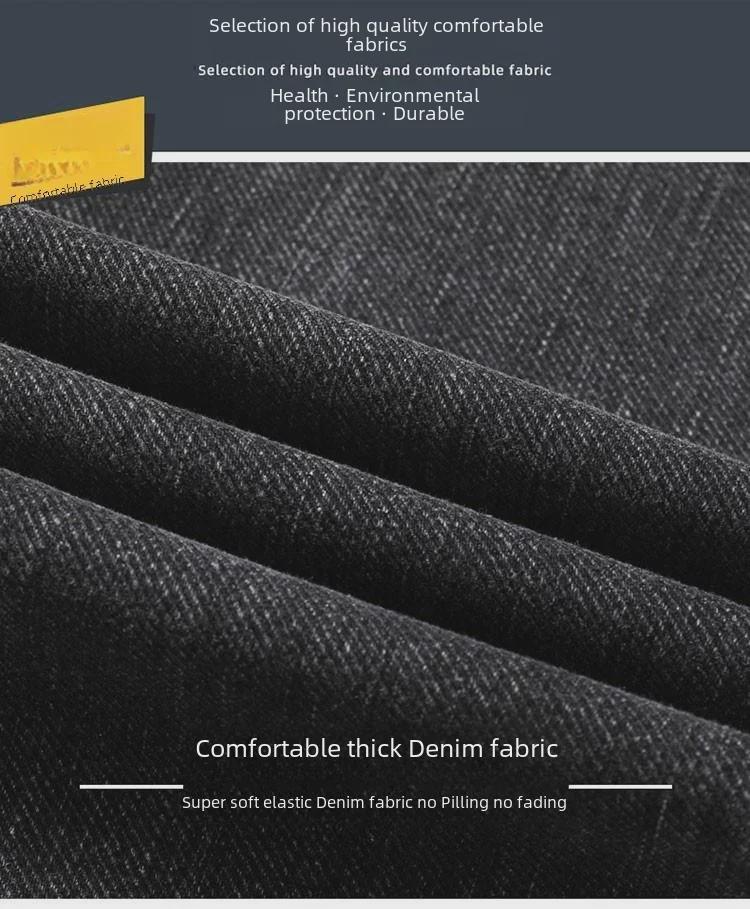 Spring Collection: Men's Elastic Smoke Gray Jeans - Vintage Wash Retro Style