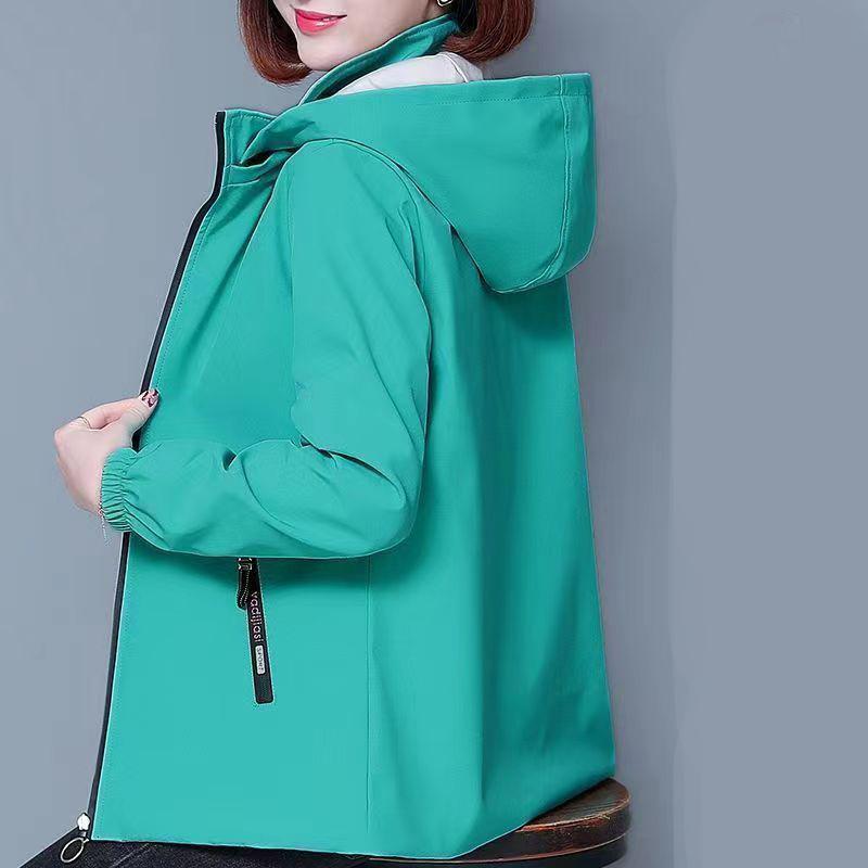 

WTEMPO весна осень тренчкот женский с капюшоном тонкий женский ветровка топы больших размеров куртки Mujer женское пальто топ 4XL