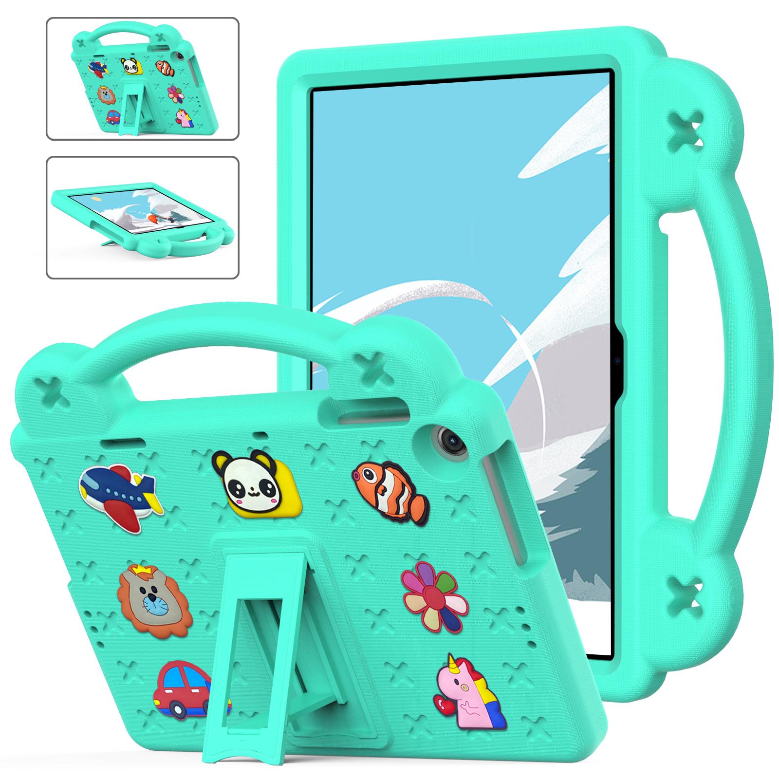 

Kids EVA Bear Stand Case for Samsung Galaxy Tab A9 8.7 X110 Tab A9Plus X216 S7 S8 T870 S9FE X510 11 Tab A8 S6 Lite Cover Funda Tab A9(8.7inch) X110 зелений