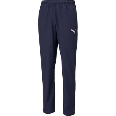 Logo Print Elastic Waist Casual Pants Men Bottoms Blue 657327-06