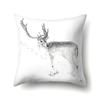 Polyester Pillowcase Automobile Decoration Home Printed Deer Pillowcase Waist Cushion Cover Car Cushion Head Cushion Cover