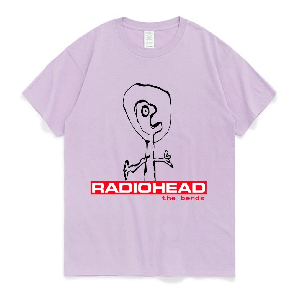 Radiohead The Bends Graphic T Shirts 90s Vintage Punk Hip Hop Short Sleeve Tee Shirt Oversized Streetwear T-shirt Male