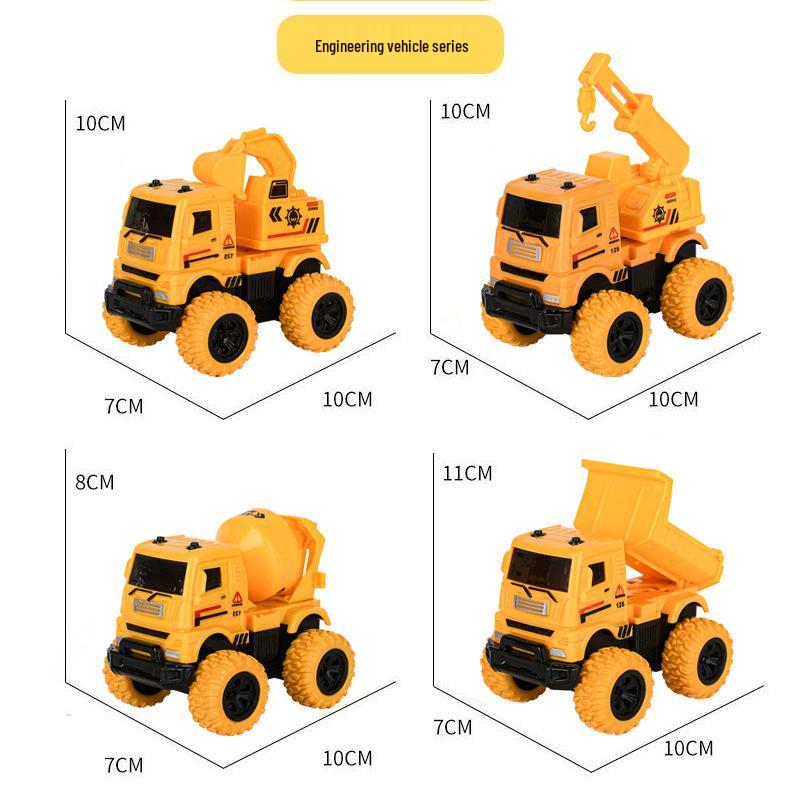 Children's Four-Wheel Drive Stunt Excavator Toy Car