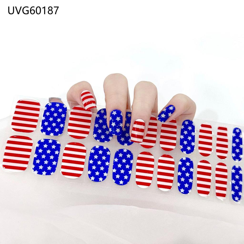 Transparent Nude UV Gel Nail Art Stickers: Semi-Cured, Semi-Baked Manicure Sheets