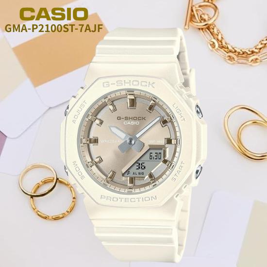 

Женские часы CASIO G-SHOCK GMA-P2100ST-7AJF | Сделано в Японии | Модель среднего размера, Экологичные материалы, Ударопрочные, Белые белый