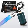 Cooking Torch Adjustable Outdoor Propane Torch, Handheld Flame Thrower Campfire Charcoal Starter, Safety Lock for BBQ, Grill, Searing Steak, Sous Vide