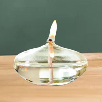 Nachfüllbare Öllampen-Kerzenhalterhülle aus Glas, transparent, langlebig, einfaches Entleeren der Flüssigkeit