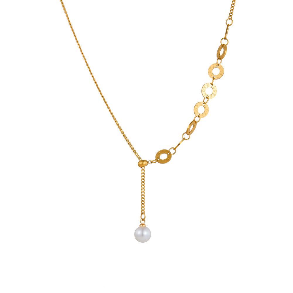 

Легкое роскошное нишевое жемчужное ожерелье с бахромой, женская цепочка на ключицу, ювелирные изделия высокой моды