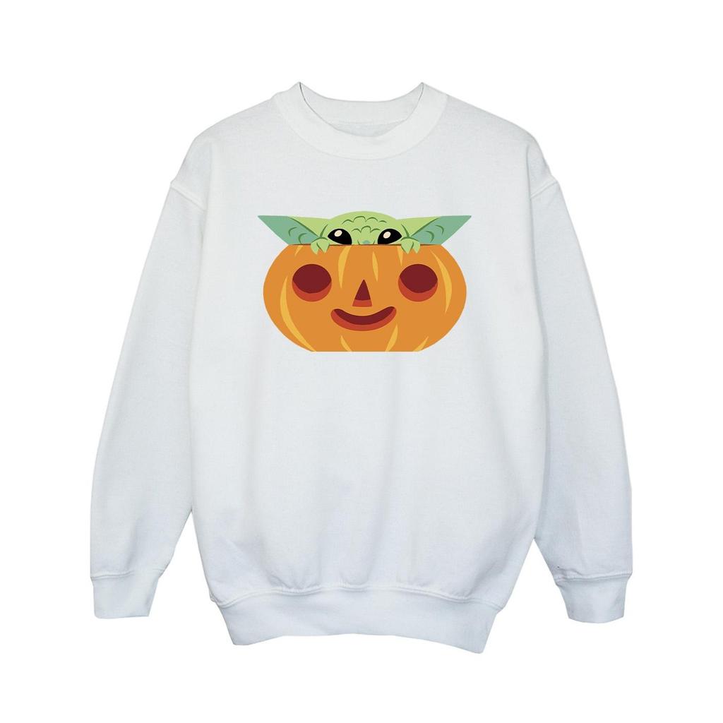 Star Wars Girls Grogu Pumpkin Sweatshirt