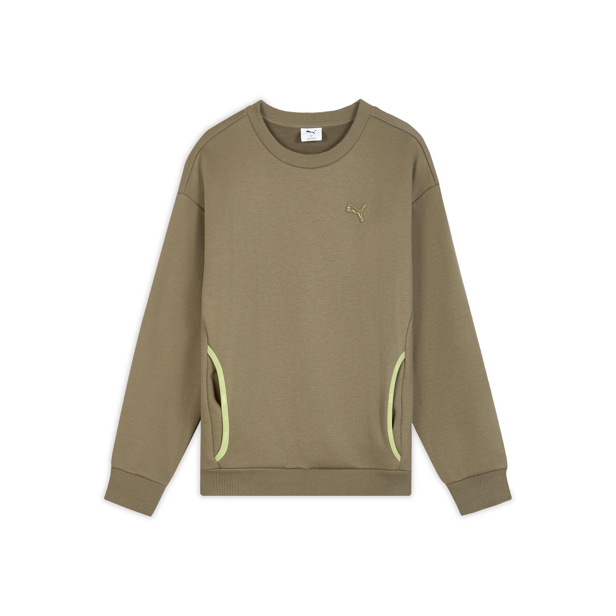 

Puma Повседневный пуловер с круглым вырезом для активного отдыха, свободный, теплый, с длинными рукавами, мужская толстовка 635724-69 S