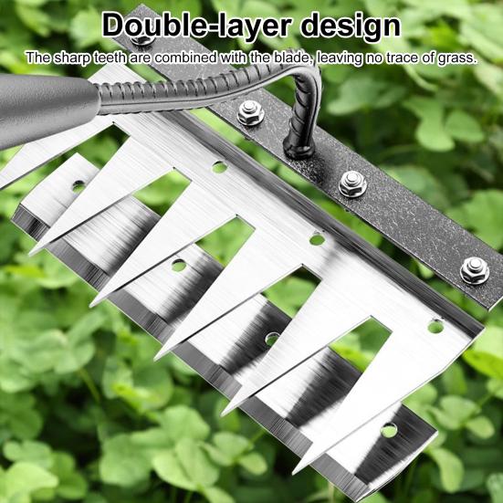 Greblă de grădină cu mănuși, mâner ergonomic de înaltă duritate, design cu vârf ascuțit, instrument multifuncțional de plivire manuală