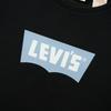 Levis Casual Versatile Slim Fit Logo Print Ribbed Round Neck Short Sleeve T-Shirt Women T-Shirts Black 003SN-0001