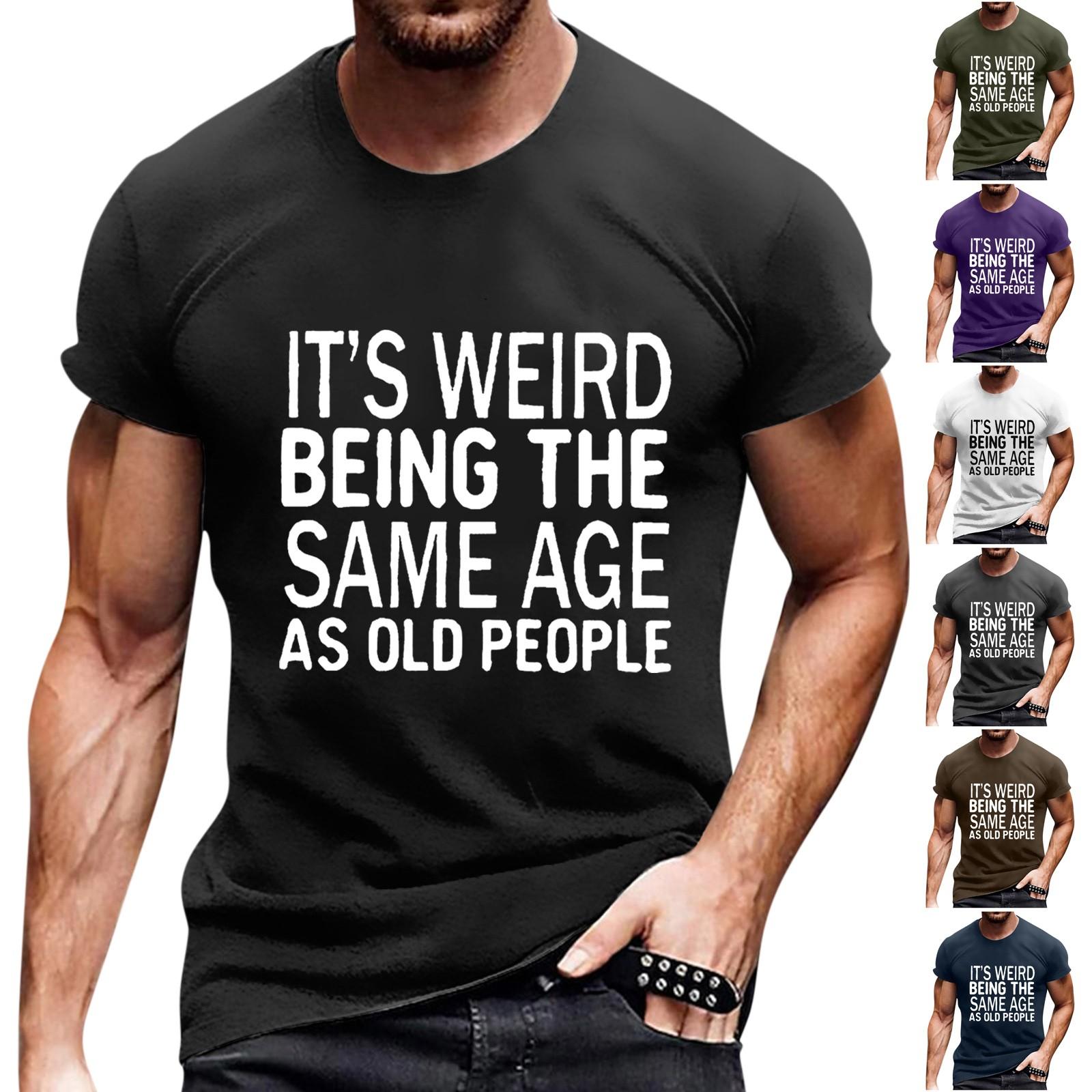 

Мужская повседневная футболка с короткими рукавами и нижней рубашкой с рукавами реглан