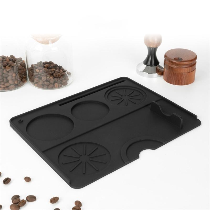 Silicone Coffee Pressing Mat Easy to Store and Clean Coffee Tamper Mats Suitable for Home and Professional Setting