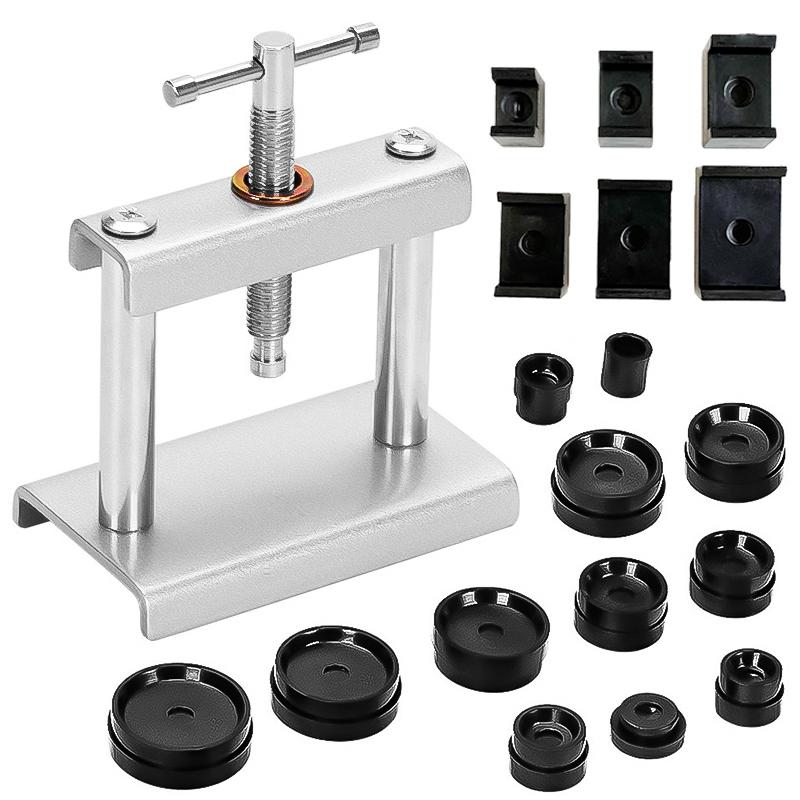 Professional Watch Press Set Watch Back for CASE Closing Tool & Fitting Dies Metal Watch Repairing Tool Die Kit for Watchmaker