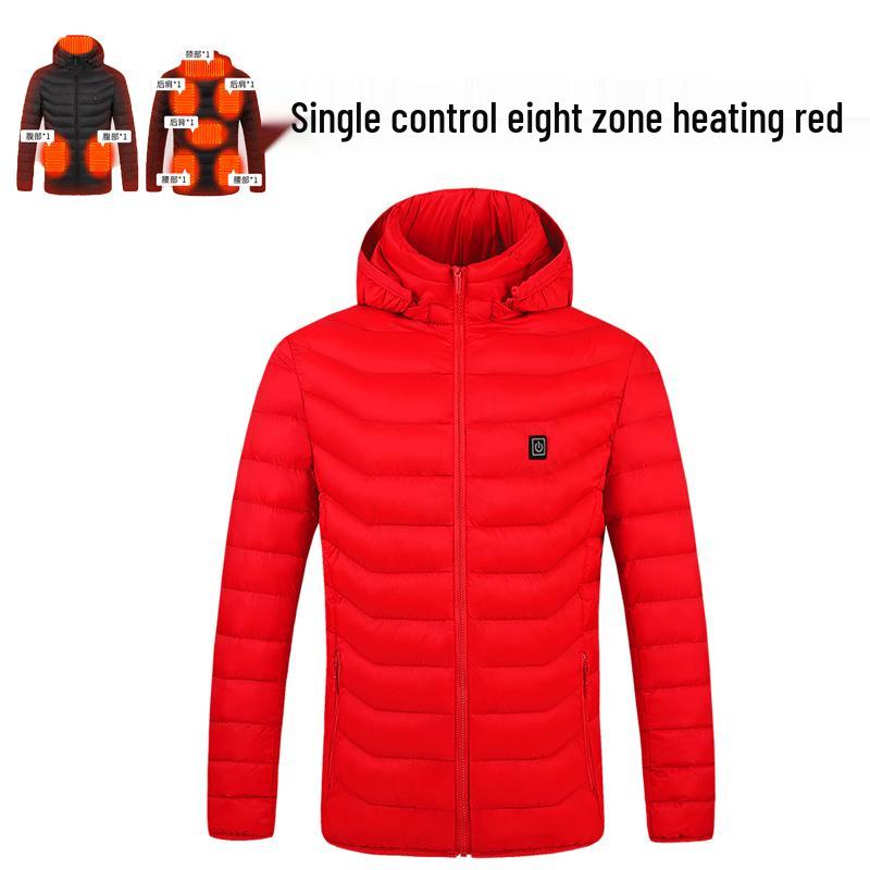 Men's Smart USB-Heated Winter Jacket with 21-Zone Temperature Control