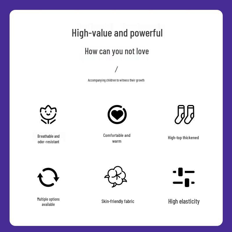 COCOLIC Warme Wollmischung Ski- & Radsocken für Kinder