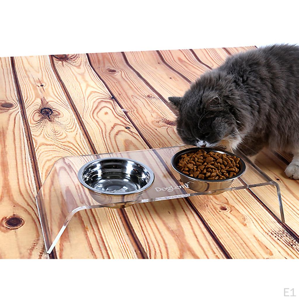 Litter Food Feeding Weaning Stainless Steel Feeder Bowl