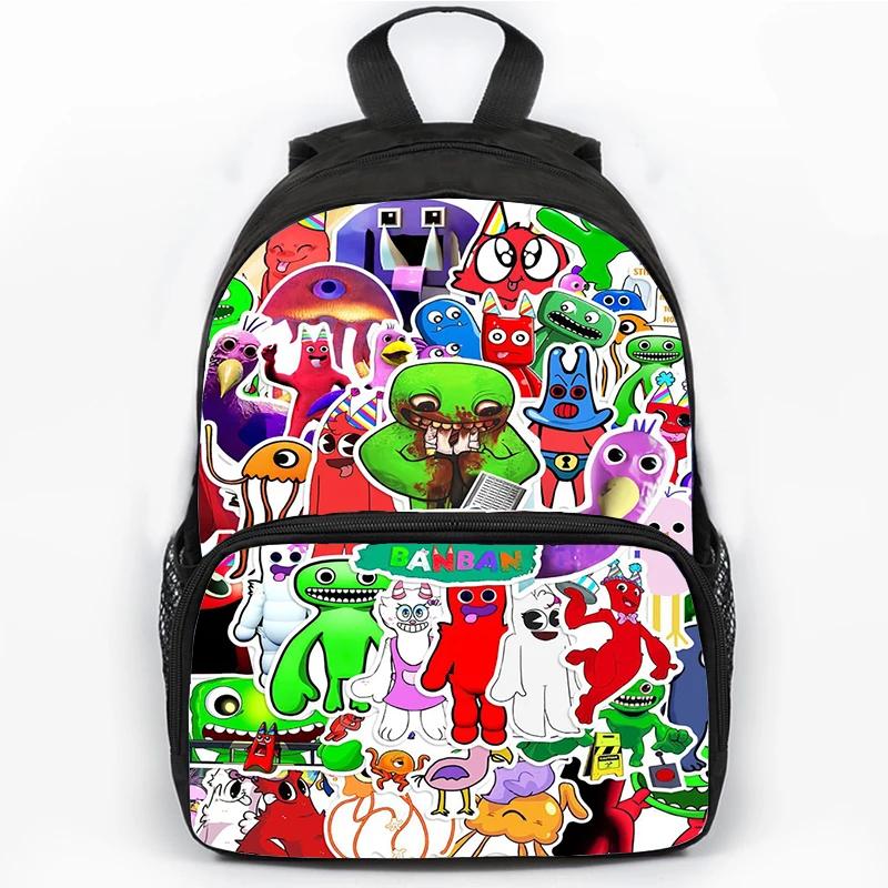 Zaino Scolastico Stampato Garten of BanBan da 16 Pollici per Ragazzi, Borsa di Grande Capacità per Viaggio, Sport, Portatile, Zaini Scolastici per Studenti, Zaino per Libri per Bambini