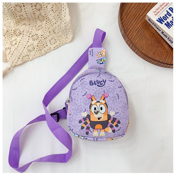 Pattern Bluey Kids Shoulder Crossbody Chest Bag Animal Outdoor Cartoon Gift