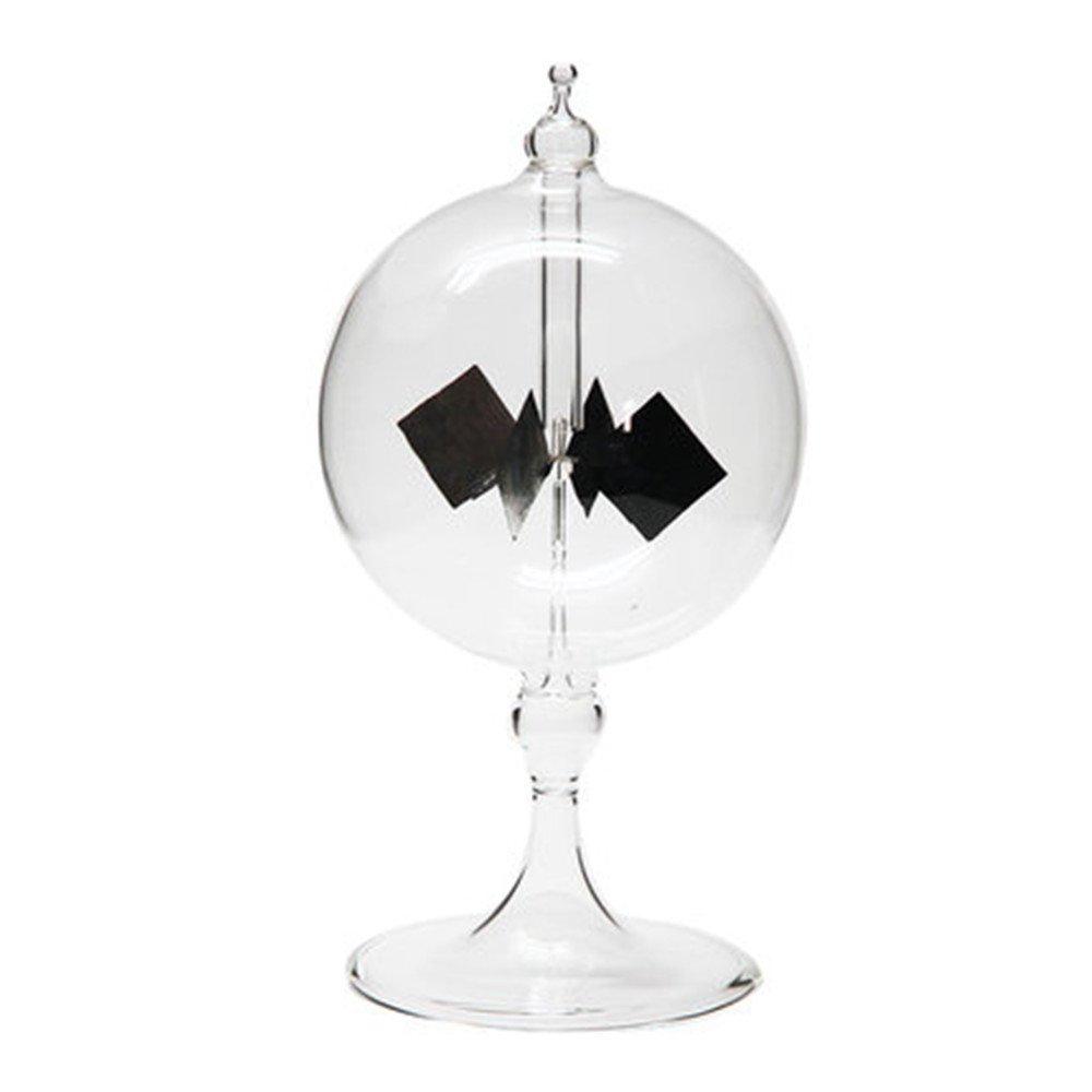 Scigeek Radiometer Solar Windmill Glass Decorative Office Desk Ornament [Scandinavian Style Gift]