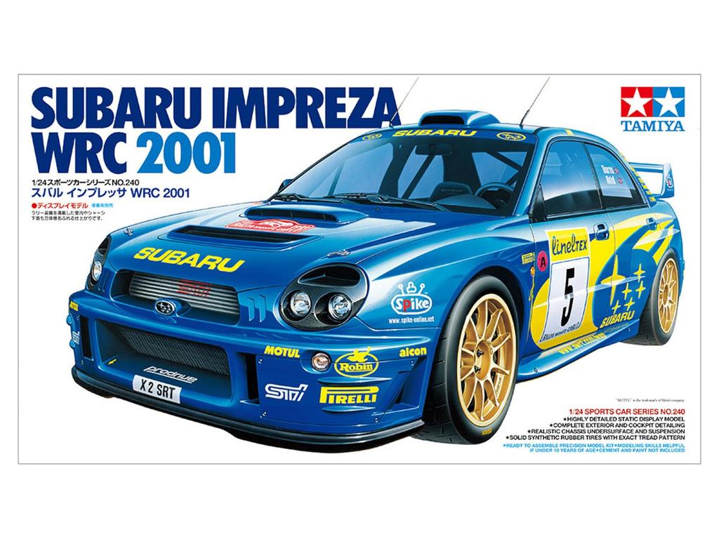 Tamiya Sports Car Series 240 Subaru Impreza WRC 2001 Plastic Model Kit 24240 1/24 No.
