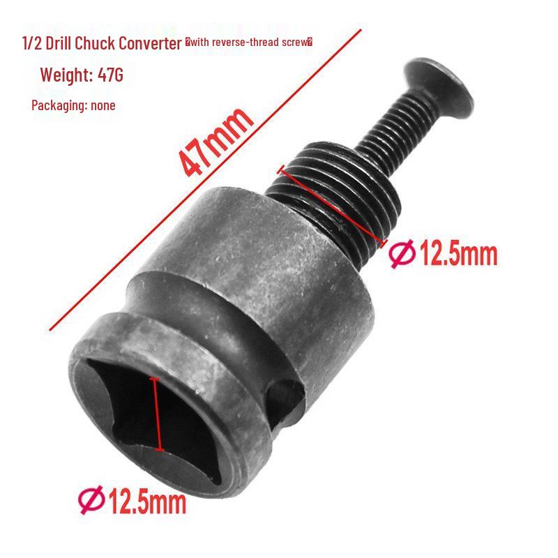 Electric Drill Conversion Kit: 5-Piece Set with 0.8-10mm Chuck and Lithium Battery Wrench Shaft