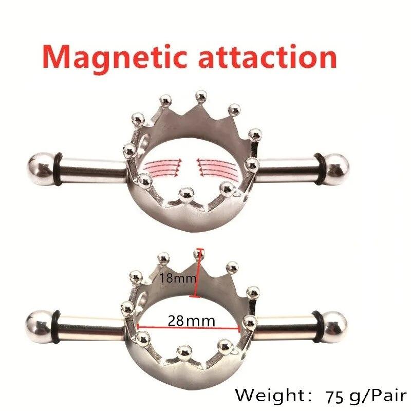 A Pair Erotic Toys Adult Games Nipple Stimulator Stainless Steel Nipple Clamps Sex Toys For Couple Breast Clips Bdsm Bondage