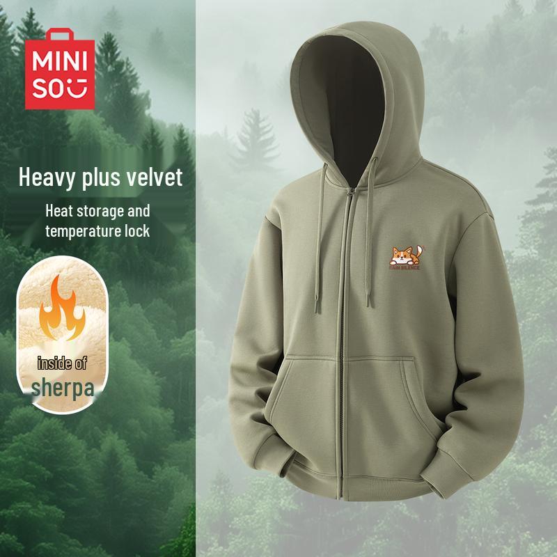 

MINISO Мужское худи из овечьей шерсти 4XL