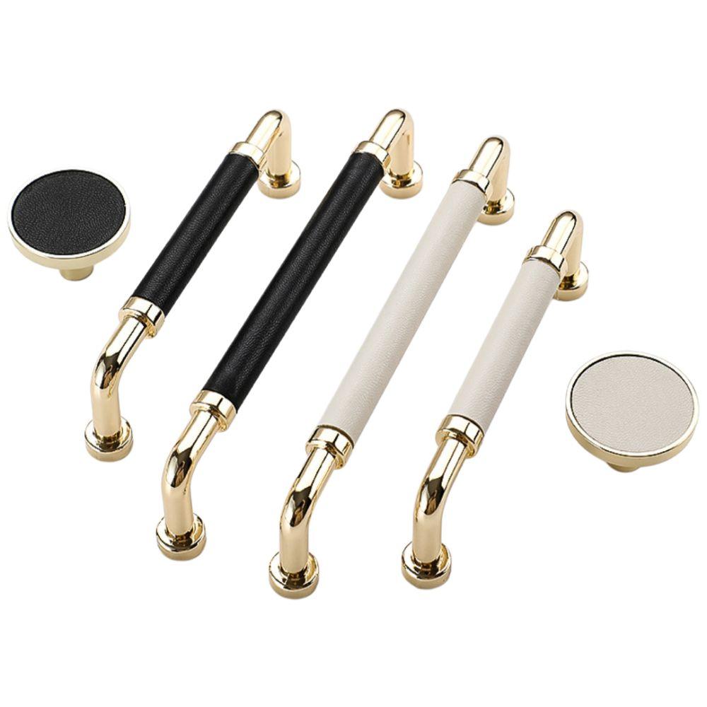Handmade Wardrobe Door Handles Nordic Cabinet Drawer Knobs Leather Hardware Handle Multipurpose