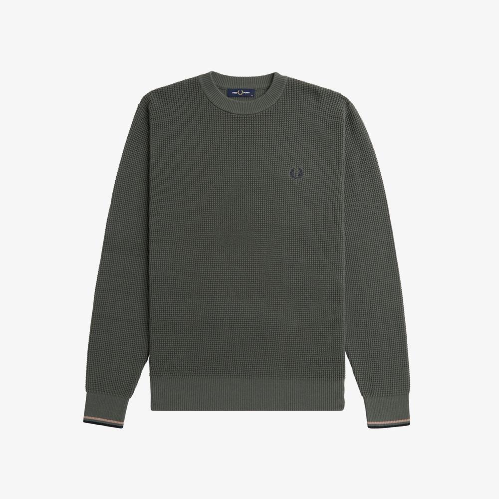 Fred Perry [Sharp] Waffle Stitch Knit (638) Afpm2436507-638