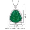 Huamei Jewelry Green Jade Marrow White Laughing Buddha Gong New Chinese Style Accessories Maitreya Goods Necklace Pendant