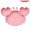 Silicone Suction Crab Plate: Divided Baby Tableware for Feeding & Weaning
