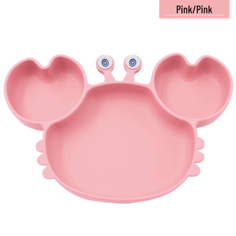 

Силиконовая тарелка-присоска в виде краба: Разделенная детская посуда для кормления и отлучения от груди