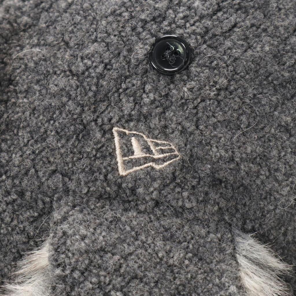 New Era Trapper Cap, Ecowool, ONSPOTZ Exclusive, Dark Gray, Size L, Renewool Houndstooth