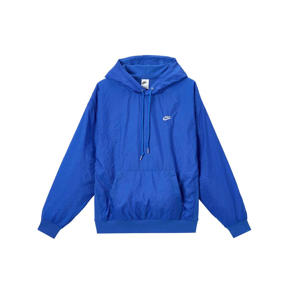 Nike Logo Embroidered Loose Hooded Windbreaker Training Sweatshirt Men sweatshirt Blue DQ4256-480