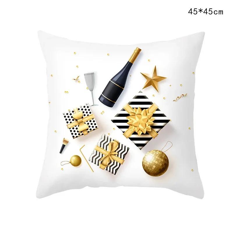 Christmas Themed Pillowcases Car Accessories Office Santa Claus Living Room Sofa Home Pillowcases