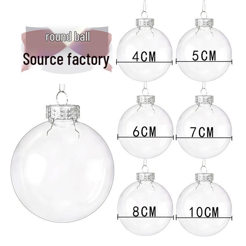 Pet Christmas Ornament: Seamless Transparent Hanging Ball for Creative Holiday Decoration