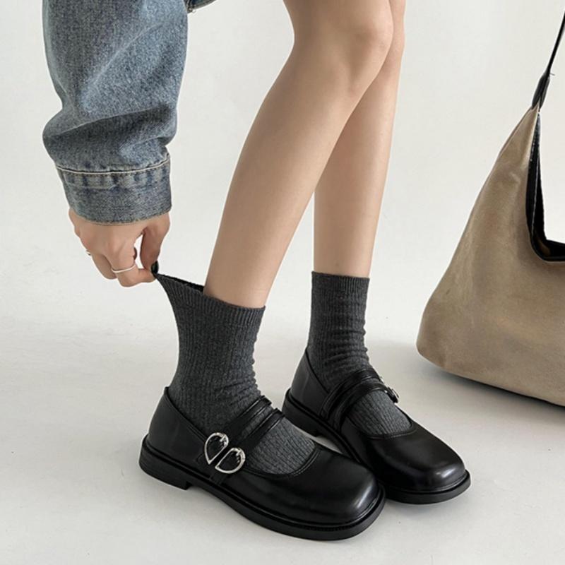 Fashion Mary Jane 2025 Summer Fashion Square Toe Women's Shoes Japanese Style Trend Lolita Low Heels Ladies Pumps Zapatos De Mujer