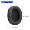 Protein Leather Earphone Ear Cushions Headband for MDR-7506 MDR-900ST Prolonged Comfort