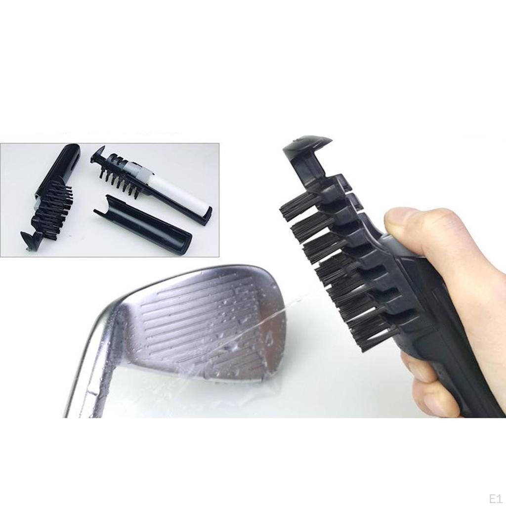 Golf Groove Club Wet Cleaner with Detachable Water Spraying Bottle Ball Irons Wedges Washer