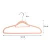 10pcs 42cm Seamless Flocking New Golden Hook Flocking Hanger Dry and Wet Wardrobe Storage Adult Magic Hanger