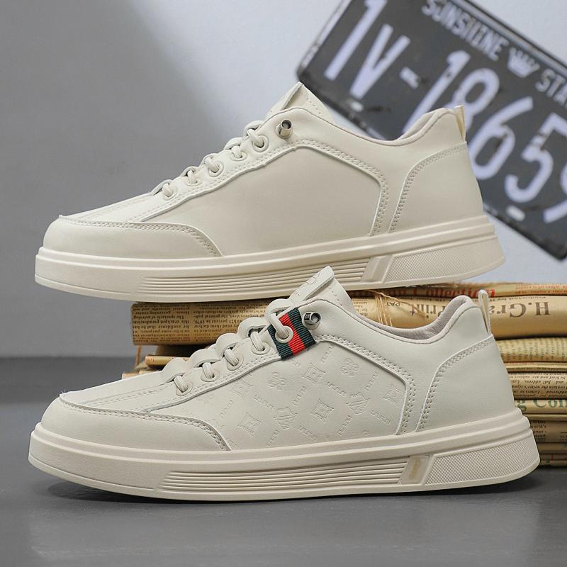 

Мужская мода, повседневная низкая обувь для скейтбординга, удобные кроссовки для мальчиков, студенты, трендовая мягкая подошва, классическая дышащая нескользящая спортивная обувь 44 бежевый