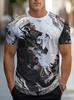 Men's Retro 3D Graphic Print T-Shirt - Perfect for Daily Wear and Vacation