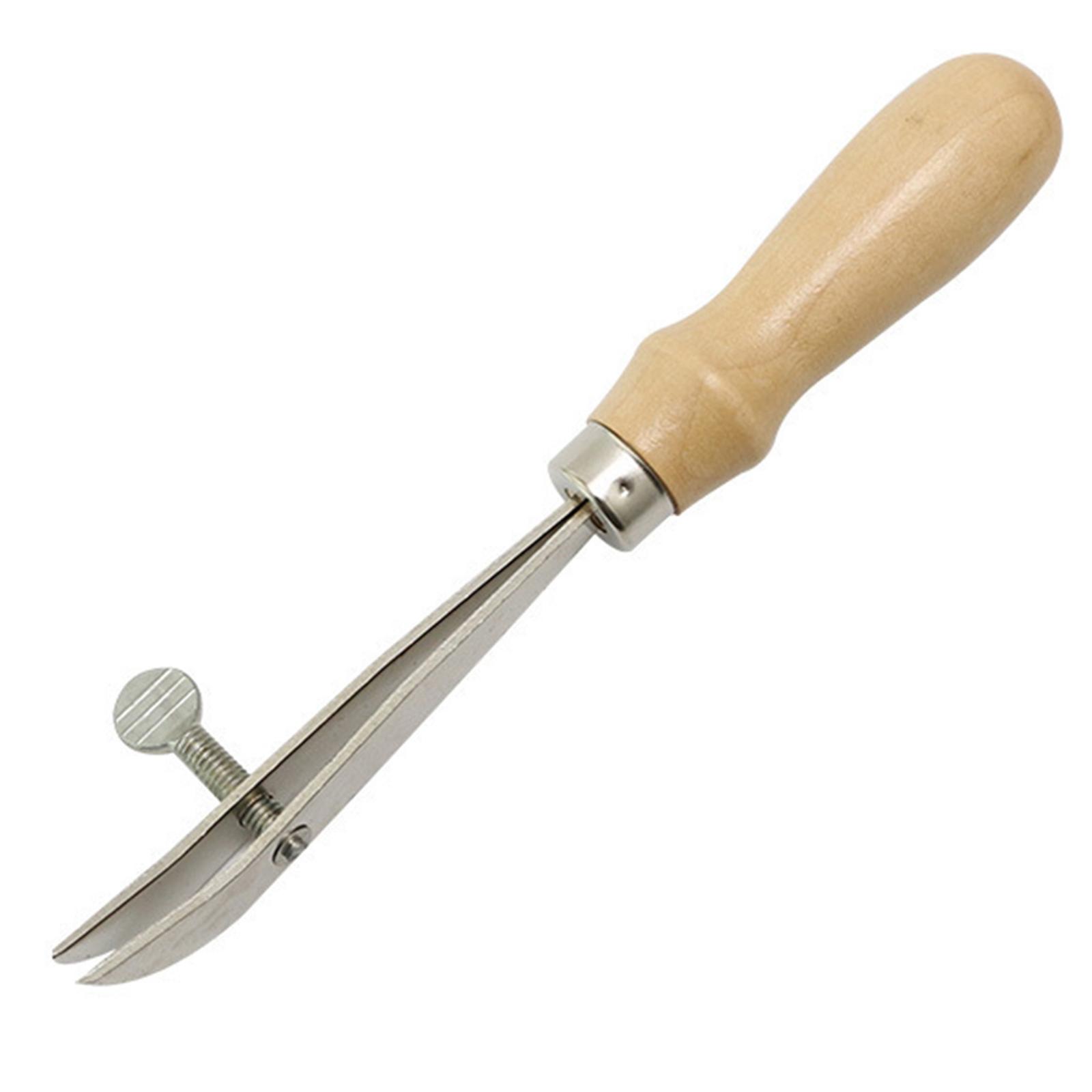 

Wood Handle Leather Edging Creaser Tool Adjustable Leather Scriber Tool Leather Working Tool for Leather Craft Stitching