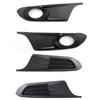 2Pcs Left Right Bumper Grille Grill Cover Foglamp Light Cover for VW Jetta MK6 2011 2012 2013 2014 5C6853665 5C6853666