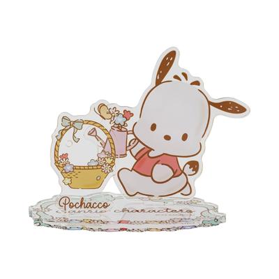White Clover Pochacco Acrylic Sanrio Characters Acrylic Display Stand for and Rings Stand, Necklaces, Earrings, (AS-SAPOC01)