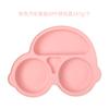 Baby Safe Silicone Dining Plate Suction Cartoon Children Dishes Feeding Toddler Training Tableware Retro Kids Smile Face Bowl